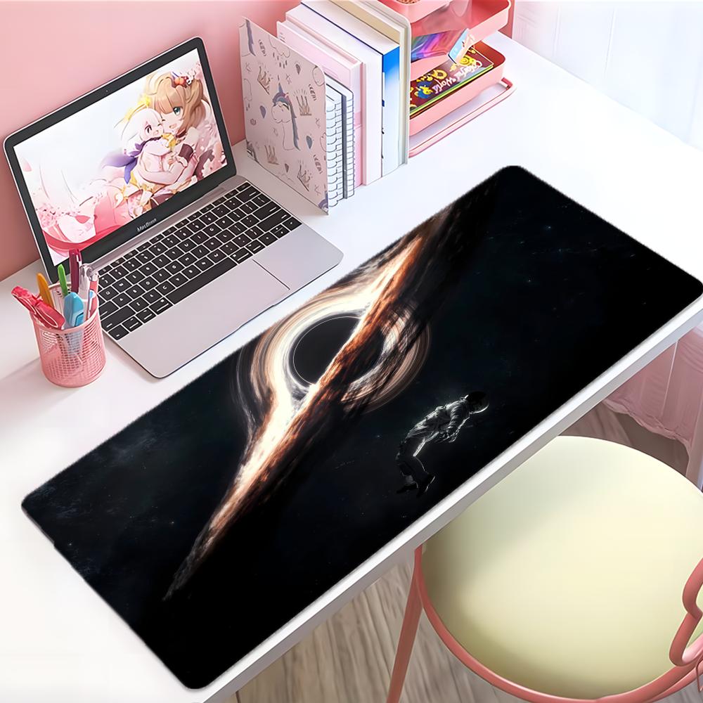 Epic SciFi Movie IInterstellar Mouse Pad Large Thick Desk Pad Stitched Edges Gaming Mouse Mat For Pc