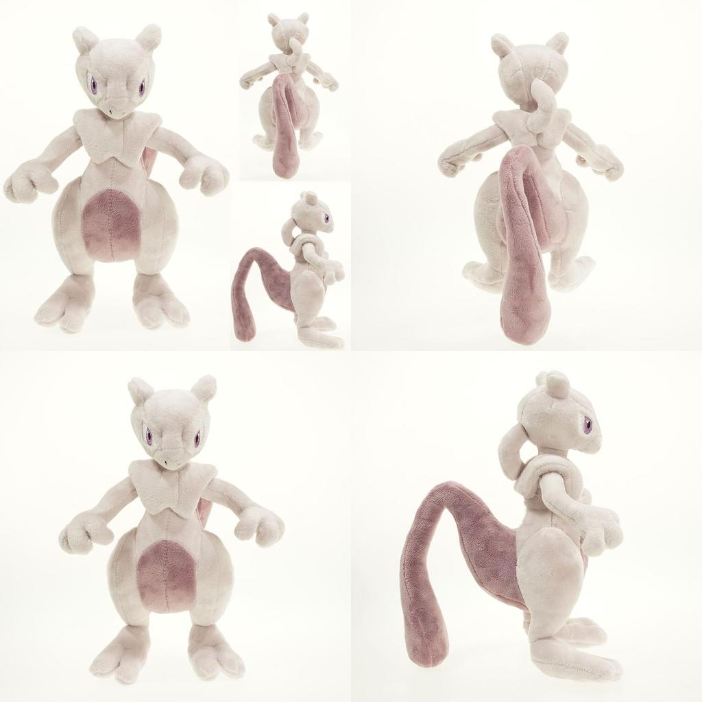 High Quality Pokemon Mega Mewtwo Plush Figure Soft Stuffed Doll Ideal Kids Gift