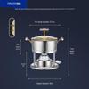 304 Stainless Steel Single-Person Gas Hot Pot