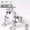 304 Stainless Steel U-Shaped Saddle Clamp for Chimney and Fireplace Pipe Fixing