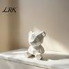 Unique DIY Art Project Polygon Bear Statue, Hand-Paint 3D Printed Ornament, Poly Geometric Fine Texture Craft Ornament Nordic Style Sculpture,