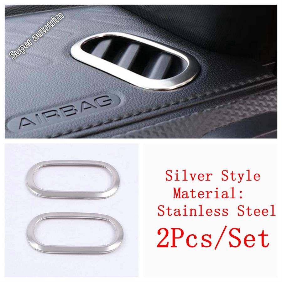 For Haval Dargo 2024 Dashboard Front AC Air Conditioning Outlet Vent Frame Cover Trim Stainless Steel Accessories