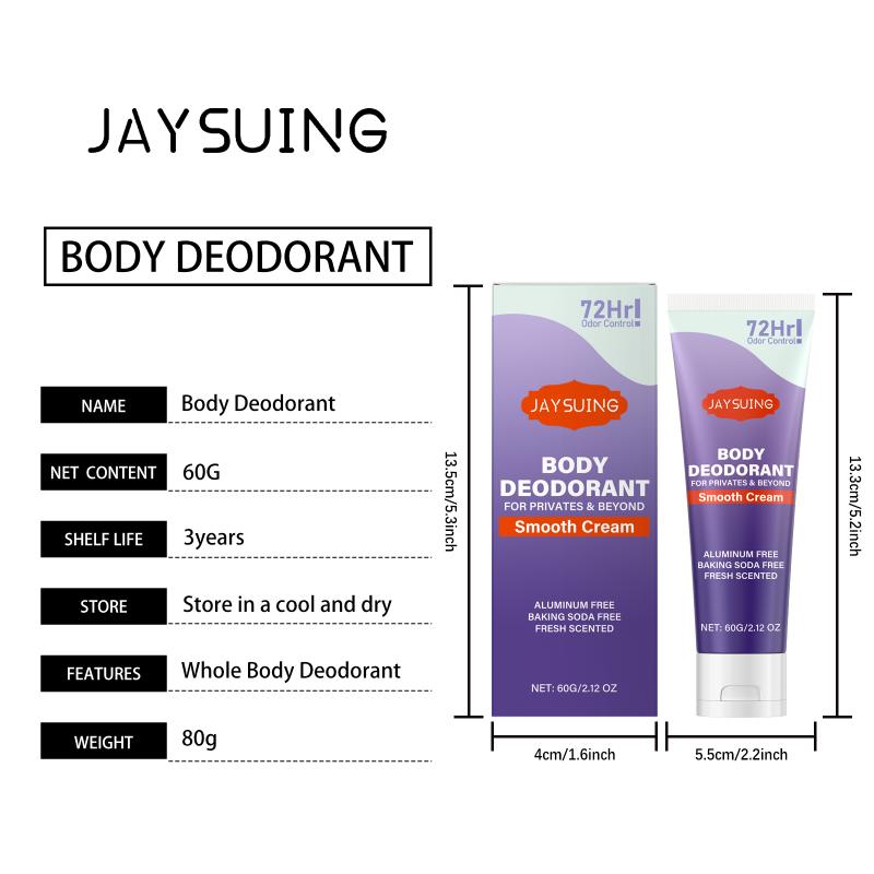 Jaysuing Vanilla Body Care Cream Long-Lasting Fragrance Refreshing For Summer Fade And Cover Sweat Odor And Body Odor