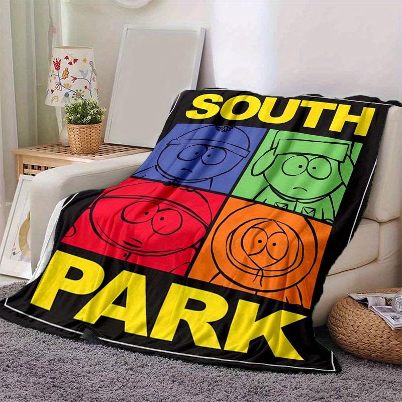 1pc South Park Home Decor: Cozy Blanket, Perfect Gift for Bedroom, Living Room, Travel, Camping, Car, Beach, Office Naps, Ideal Sofa Throw, Outdoor Bl