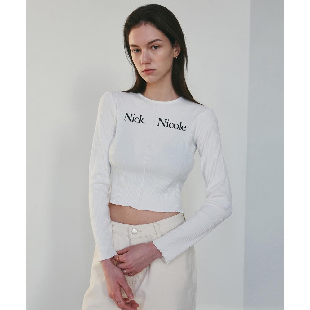 

NICK&NICOLE NICOLE SIGNATURE SLIM KNIT_WHITE