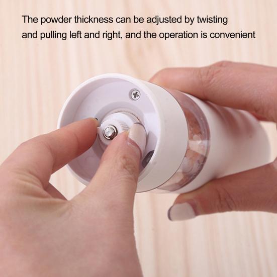 1 Set 35g Electric Grinder USB Rechargeable Adjustable Coarseness Refillable Electric Salt And Pepper Grinder Kitchen Gadget