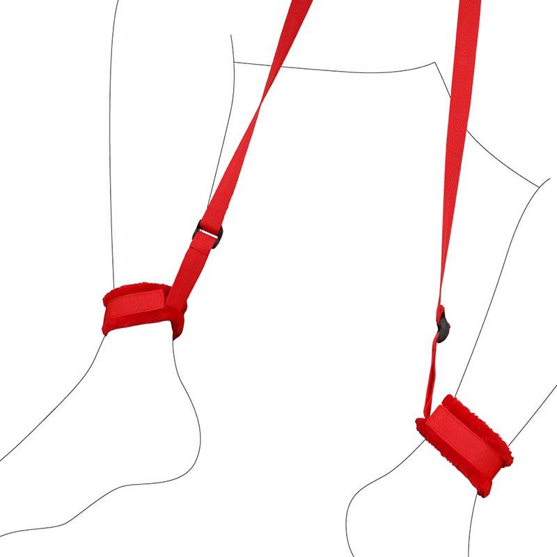 Adjustable Leg-Splitting Flirting Strap - Adult Positioning & Bondage Restraint Toy