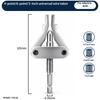 Nástroj na vytahování trubek Stahovák zalomených závitů Šestihranná stopka Vrtačka Pro PPR PVC Plastové MPP trubky DN20/25/32 1/2″ 3/4″ 1″ Palec