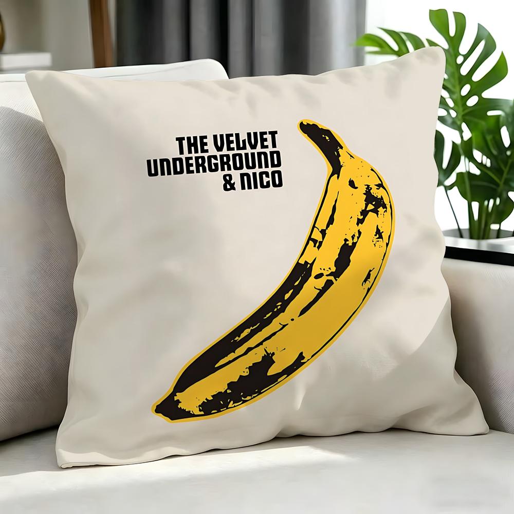 Rock The Velvet Underground Cushion Cover Cushion Cover Set 4Pcs 50X50 45X45 40X40 Pillowcase Decorative Sofa Home Decor
