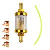 Inline Gas Line Filter and Hose Kit with Filtration Element for Recreational Vehicle Maintenance and Replacement Work