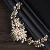 Jewelry Bridal Headpiece Flower Rhinestone Hairpin Temperament Pearl Hair Combs  Wedding Ceremony