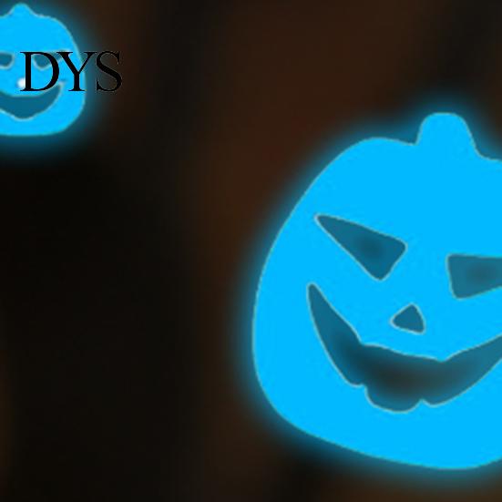Removable Pumpkin Stickers for Glass Halloween Glow in The Dark Wall Decals, Spooky Luminous Theme Room Decor Stickers, Self-Adhesive DIY Mural