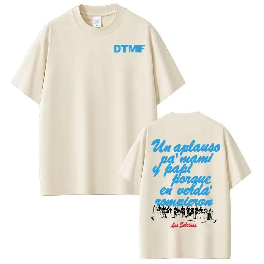 Singer Bad Bunny DTMF Album Tour 2026 Graphic Tshirt Unisex Fashion Casual Tshirts Cotton Aesthetic Trendy Harajuku Tshirts