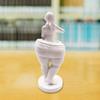 White Elegant Resin Figurine Plump Woman Goddess For Modern Yoga Studios