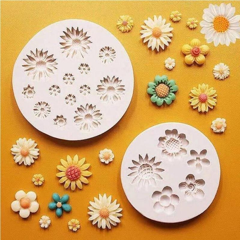 Butterfly Floral Silicone Mold Set for Fondant Resin Crafts Versatile Mold Kit for Cake Decoration DIY Projects Baking Tools