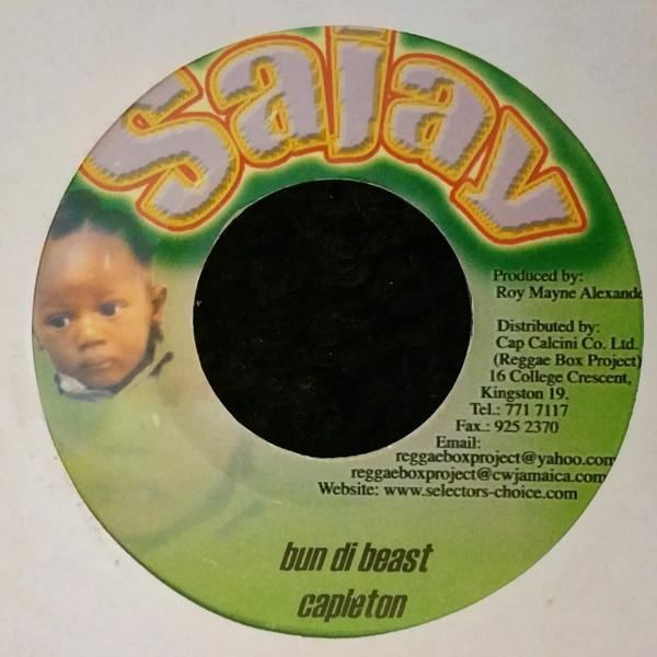 

7inch Record CAPLETON - Bun Di Beast NONE Sajay Japan Reggae, Ska & Dub Used