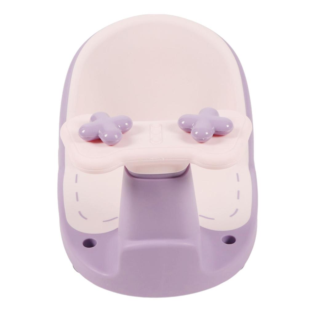 Baby Bath Seating Anti Slip PP Portable Infant Shower Chair with Secure Suction Cups for Washroom Bathroom