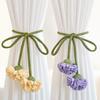 Adjustable Flowers Curtain Straps Beautifully Carnation Curtain Tie Rope  Homestay Decor