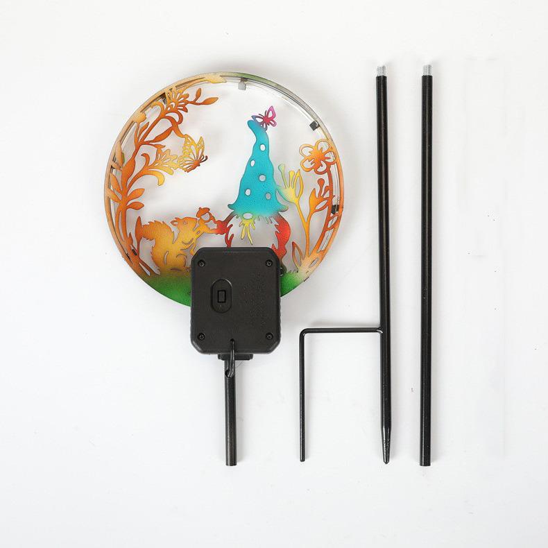 Rainproof Solar Wrought Iron Decorative Garden Light