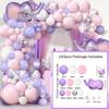 Elephant Baby Shower Foil Balloon Garland Set for Christening & Birthday Party Photo Props