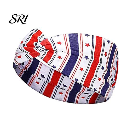 Diadema de Tela con Estampado de Bandera Suave para el Día de la Independencia con Estrellas Accesorios para el Cabello Americanos Diseño de Rayas Diadema Patriótica Festiva Accesorios Julio