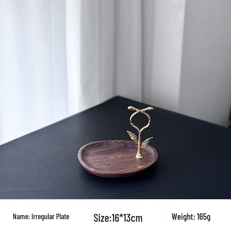 Walnut Wood Multi-tier Leaf Shaped Serving Plate