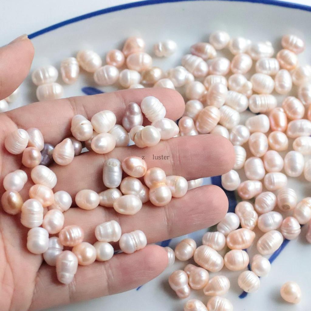 Irregular Natural Freshwater Pearls: Holeless Loose Beads for Buddha Decor and DIY Accessories.