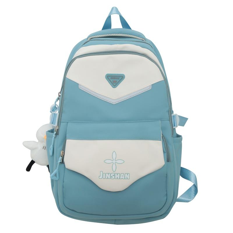 

Студентський шкільний жіночий рюкзак контрастного кольору, дорожній рюкзак великої місткості зелений