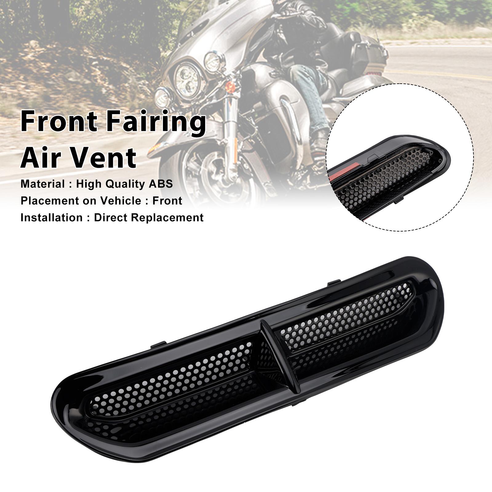 

Front Fairing Air Vent Trim For Touring Street Glide Electra Glide 2014-2024 Black