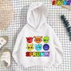 Horror Game Sprunki Hoodie Kids Incredibox Clothes Teenager Boys Hooded Sweatshirts Children's Soft Clothing Girls Cartoon Coats