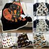 Puppy Dog Blanket Dachshund Dog Printed Blanket Fleece Blanket Flannel Sleep Comfort Super Soft Sofa Blankets