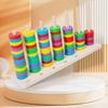 Wooden Digital Calculation Rainbow Circle Cloud Pillar Set Toddler Toy Math