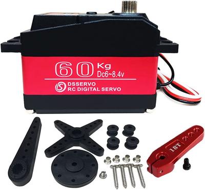 DS5160 Digital-Servomotor 7,4V 60KG mit 18T-Hebel – 180° Drehung – Für Robotik und RC-Autos – Aluminium