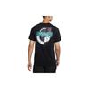 Jordan T Shirts Men's Black Crew Neck Moderate Straight Fit DH3613-010