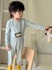 Kids' Lightweight Cotton Underwear Set - Autumn/Winter Pajamas for Elementary Students