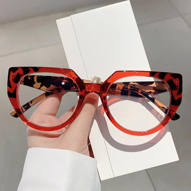Oversized Women Eyeglasses Frames New In Simple Multicolor Eyewear Trendy Luxury Design Non-prescription Spectacles