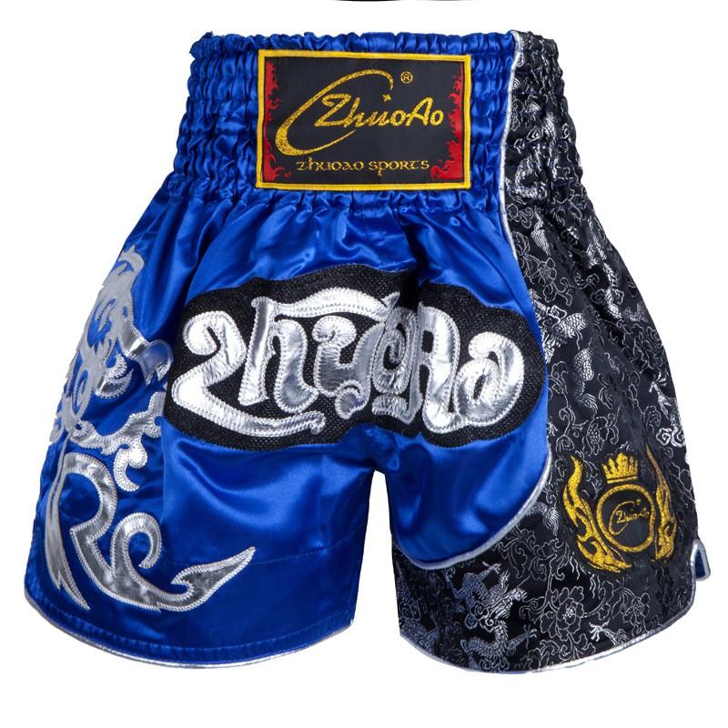 Breathable Muay Thai Shorts Cycling Jersey Training Fight Satin Unisex