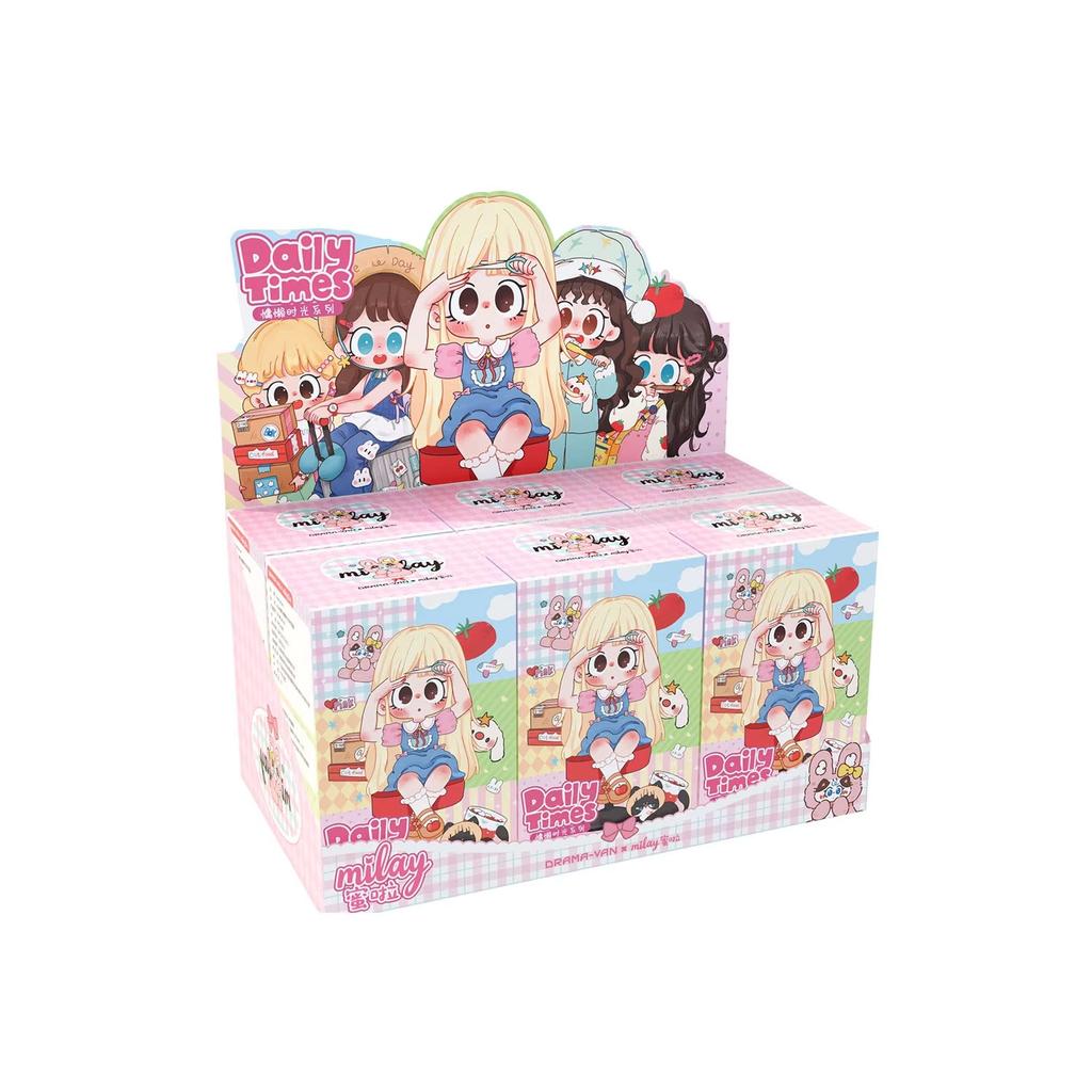 In-Stock Milay Girls Mystery Box Lazy Time Series 3 Trendy Figurines & Ornaments In-Stock Birthday Gift For Girls