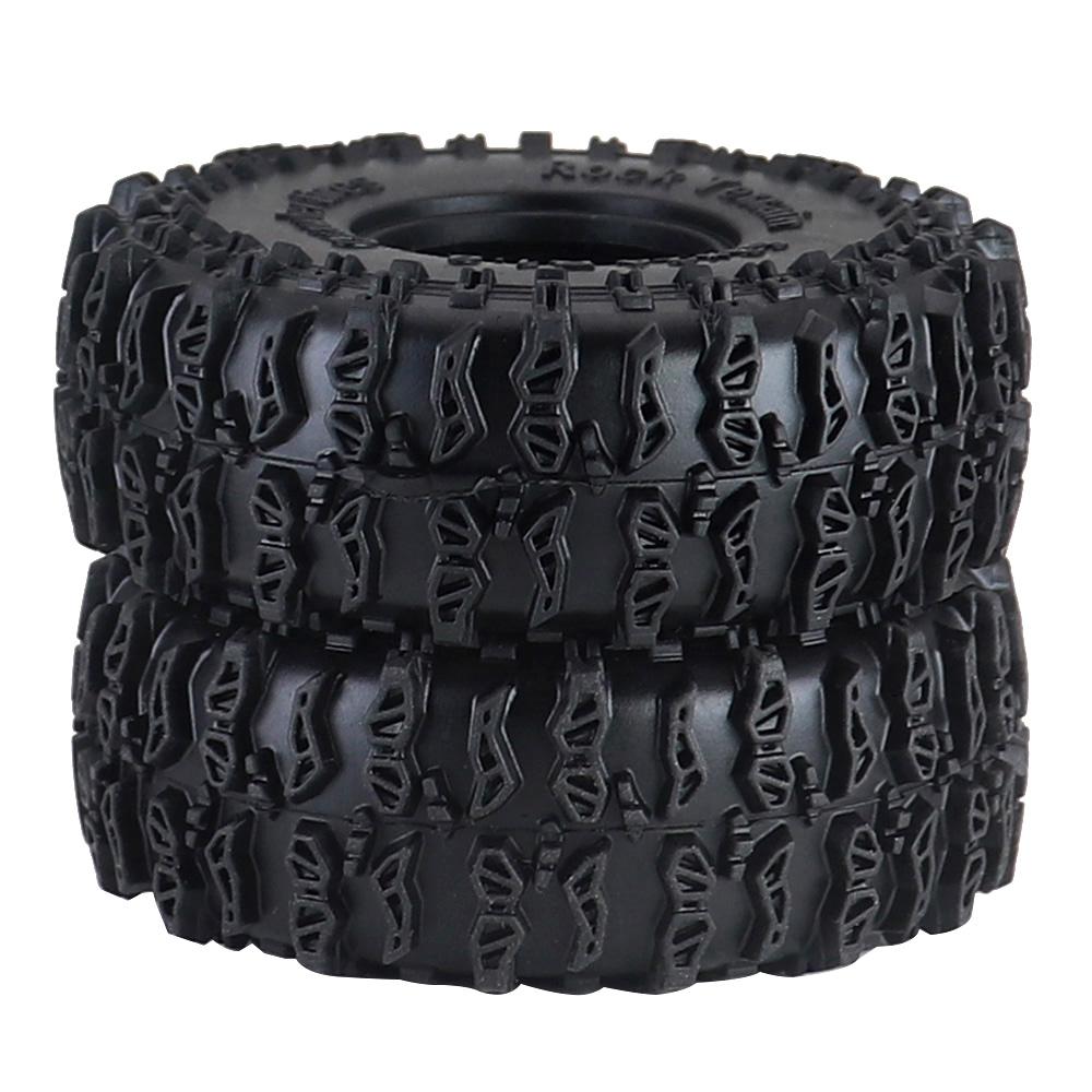 1.0inch Tires 63x24mm 1/24 Rc Crawler Truck Car Parts For Axial Scx24 Axi00001 Axi00002 Gladiator 1/18 Traxxas Trx4m Fms Fcx24