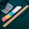 Bamboo Tailor's Ruler & Chalk Set - Wooden Ruler for Clothing and Sewing