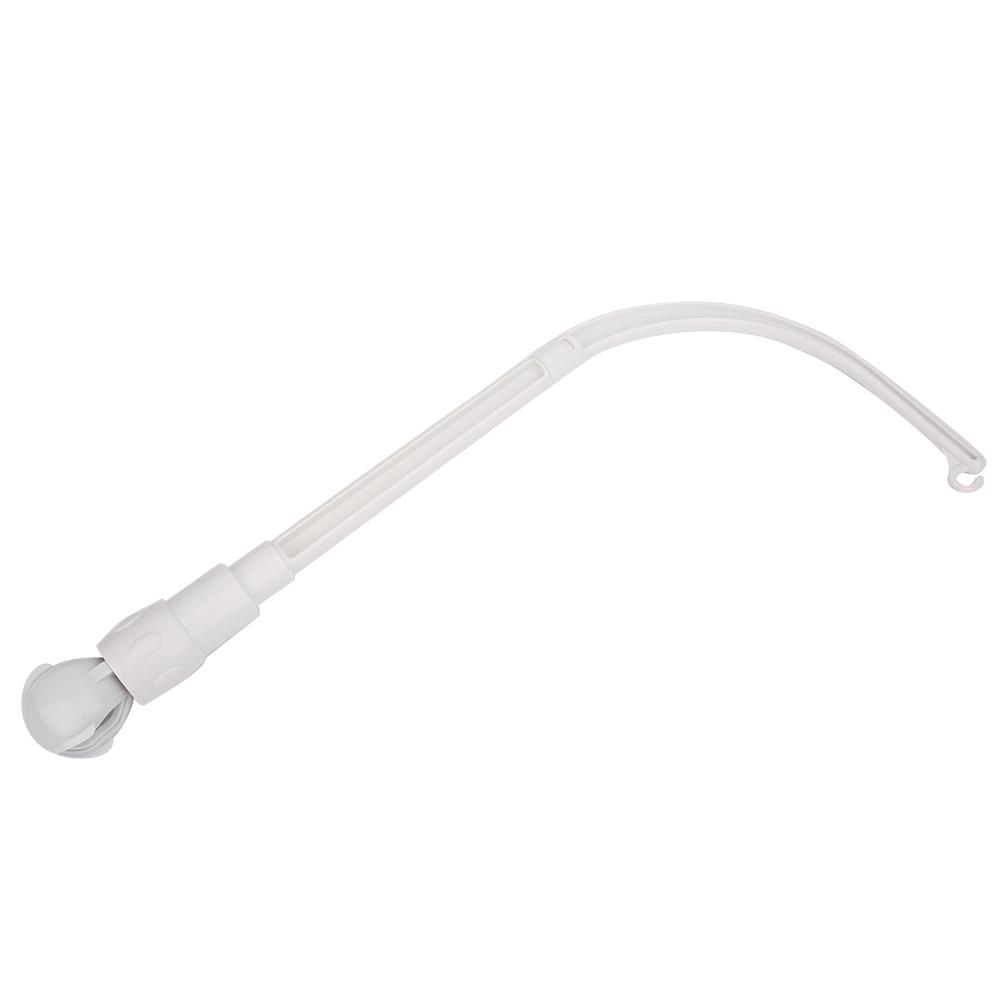 Baby Bed Bell Toy Rattles Bracket DIY Baby Crib Decoration Hanging Arm Bracket (H Style)White