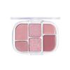 wakemake Soft Sheer 02 Lazy and Natural Korean Popular Eyeshadow Palette Multi-Palette Rose, 6-Piece Set, Eyeshadow, Cheek, Highlight, Finish,