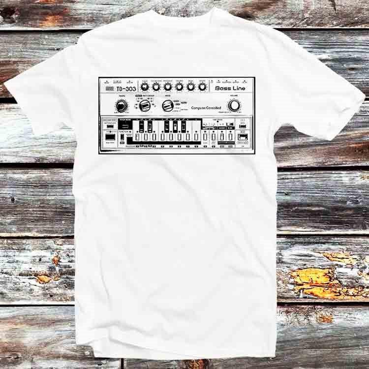 

Bass Line TB-303 Inspired Moog 808 909 Acid House T Shirt B1017 4XL