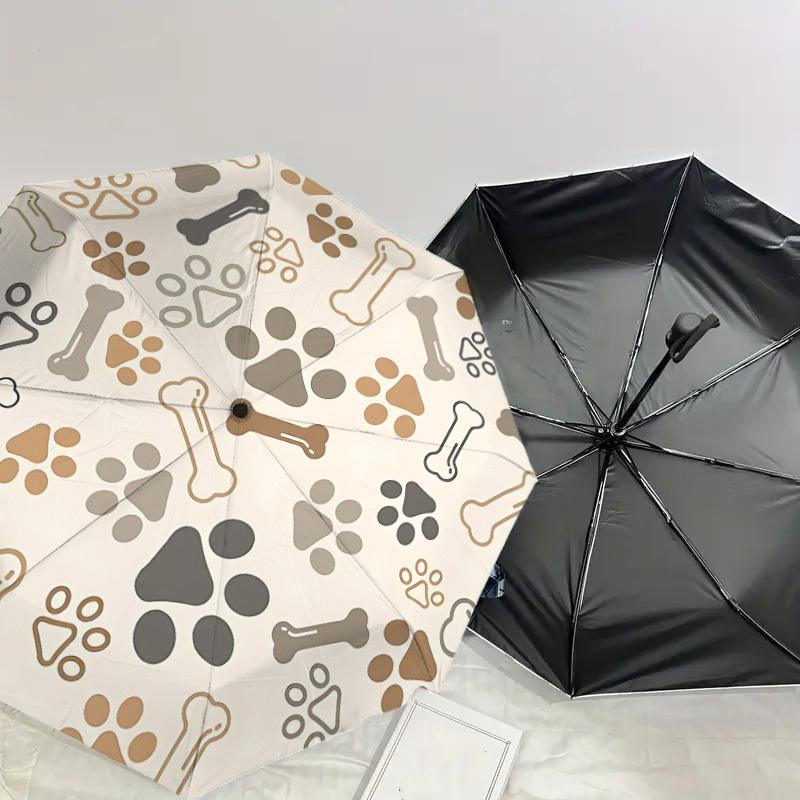 1PC bone paw Automatic Open/Close Umbrella with Windproof, 8-Rib Sturdy Canopy, Durable Ribs, Fashionable Design, 1307a