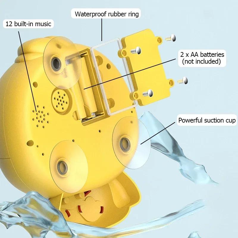 Anatra a Bolle Giocattolo da Bagno per Bambini Divertente Generatore di Bolle da Bagno per Bambini Piccoli Piscina Nuoto Vasca da Bagno Macchina Sapone Giocattoli da Bagno per Bambini Bambini