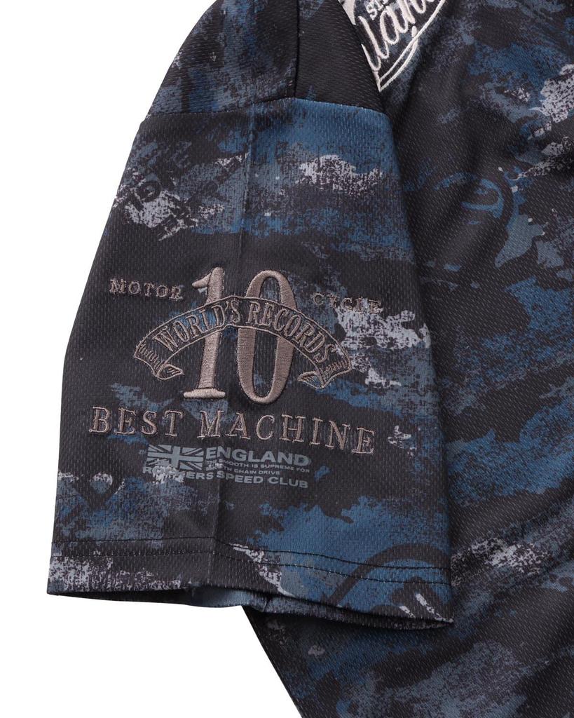 Norton Golf Polo UV Camo Mesh Size M Shirt, Dry, Protection, Print, Shirt, Charcoal, (222NN1200)