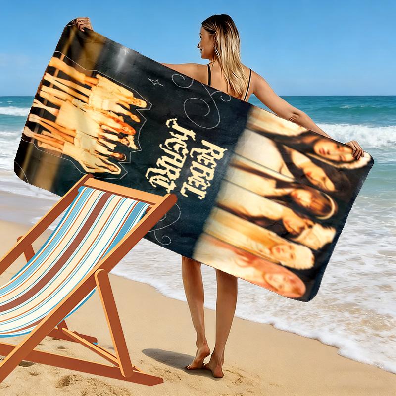 IVE poster Print Beach Towel, Large Soft Quick Dry Towel for Beach Camping Swimming