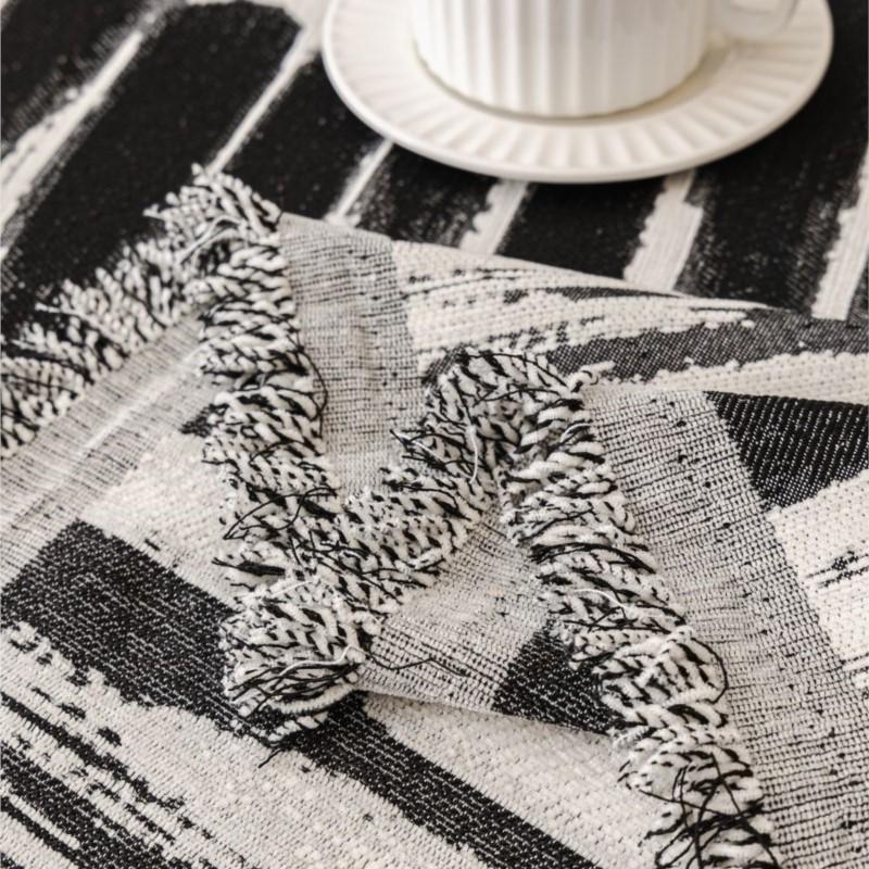 Modern Throw Color Block Camping Picnic Blanket Cover INS Nordic Sofa Cover Mat Throw Blankets for Living Room Couple Position