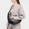 Niche first-layer lambskin diagonal span Lazy croissant leather single shoulder diagonal span dumpling bag girl