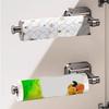 Wall Mounted Cling Film Storage Rack Easy Install Roll Paper Holder  Cabinet